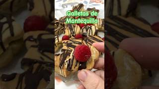 Galletas de Mantequilla con Chocolate y Frambuesas chocolate homemade tasty sweet recipe easy [upl. by Ahsaet]