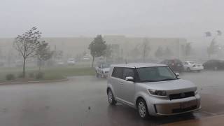 91712 Crazy microburst and intense hail storm in SE WI [upl. by Suoicerpal]