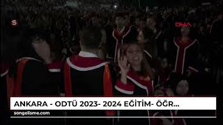 ANKARA  ODTÜ 2023 2024 eğitim öğretim yılı mezuniyet töreninde elektrik kesintisi ve protesto [upl. by Hsekar]