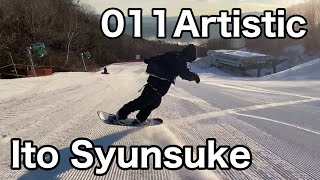 【グラトリ 3分 イメトレ】011Artistic BALANCE 153cm ライダー 伊藤駿介 高鷲スノーパーク 20200202【スノーボード】【snowboard】 [upl. by Shultz]