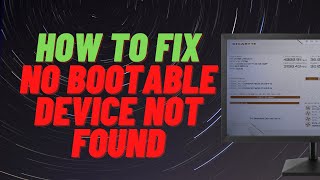 How to Fix No Bootable Device Not Found [upl. by So]