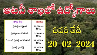 అటవీ శాఖలో ఉద్యోగాలు భర్తీ  WII Project Assistant  Project Associate Project Scientist Jobs 2024 [upl. by Gilson10]