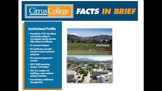 Citrus College at a Glance Promise Program [upl. by Rains]