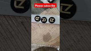 Metal customize logo with leather patch subscribe fashion metalworking trending ytshorts [upl. by Anders]