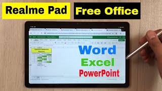 How to Get Free Microsoft Office in Realme Pad  Word Excel PowerPoint [upl. by Eentirb320]