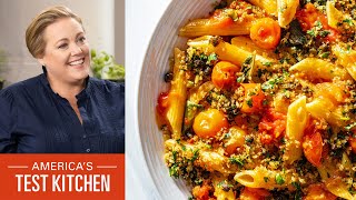 How to Make Pasta with Cherry Tomato Sauce and Fried Caper Crumbs [upl. by Helbonia]