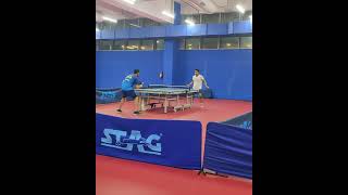 Insane table tennis rally tt tabletennis tabletennisrally [upl. by Alrep]