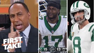 FIRST TAKE  Devante Adams already regretting that trade  Stephen A breaks Rodgers amp Jets now [upl. by Bearnard]