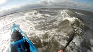 Scupper Pro Kayak Surfing At Brancaster [upl. by Staci]