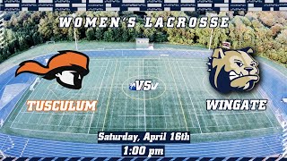 2021 Womens Lacrosse  Tusculum at Wingate [upl. by Ahsener]