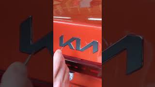 Matte Black KIA Wrap How to Transform Your Cars Emblem Instantly [upl. by Wolf336]