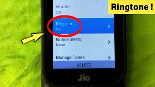 How to Set Ringtone in Jio Keypad Phone  Rigntone kaise set kare  Ringtone Setting Jio Phone [upl. by Khudari]