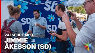 Jimmie Åkesson SD quotVi tycker det är viktigt att man säkrar Europas gränsquot [upl. by Torto]