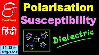 POLARISATION and SUSCEPTIBILITY in DIELECTRIC  in HINDI [upl. by Shirl104]