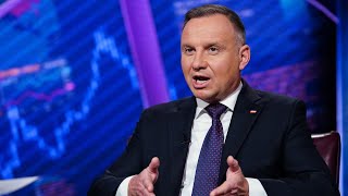 Poland’s Duda on Ukraine Elections US and EU Ties [upl. by Nohsad204]