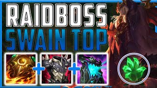 Become a true RAIDBOSS with full tank Swain top lane  Beefy Swain Top  Season 14 LoL [upl. by Einnaoj]