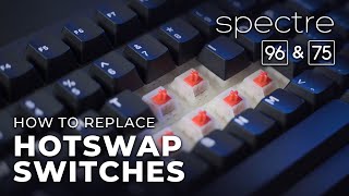 Tecware Spectre 7596  How to Replace the Switches [upl. by Gnuhc227]