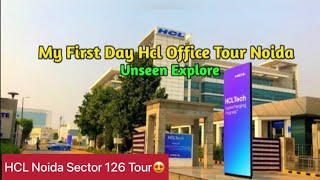 HCL Noida Sector 126 SEZ Office amp Campus Tour Vlog  Noida  Client Visit  First Day in HCL 😎 [upl. by Kirt769]