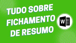 Como fazer fichamento de resumo  na prática [upl. by Niatsirt]