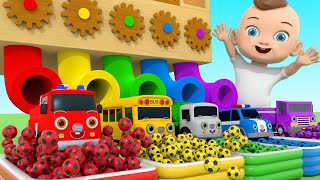 Bingo Song Baby Songs Learn Vehicle names and color change slide play  Nursery Rhymes amp Kids Songs [upl. by Ainav]