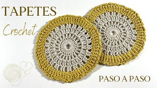 Cómo tejer Tapete crochet fácil paso a paso y en minutos [upl. by Edmon153]