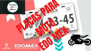 COMO TRAMITAR LAS PLACAS DE TÚ MOTO EN EL EDO MEX TUTORIAL ¿UN TRAMITE MAS RAPIDO QUE EN LA CDMX [upl. by Risay]