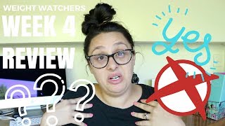 WEIGHT WATCHERS FREESTYLE 2018  MY 4 WEEK REVIEW [upl. by Tiena]