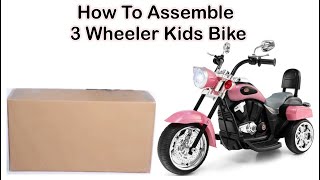 How to assemble kids electric bike  How to make electric bike [upl. by Einnos]