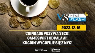 GAMESWIFT ODPALA AI COINBASE POZYWA SEC  CRYPTO NEWSFLASH 140 [upl. by Justicz]