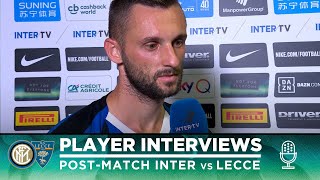 INTER 40 LECCE  MARCELO BROZOVIC INTERVIEW quotWe’re doing what the Coach asks of usquot [upl. by Ennoved]