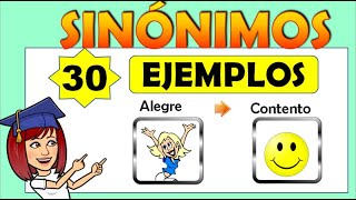 📚SINÓNIMOS 30 EJEMPLOS 👉EJERCICIO para aprender y practicar 📌 Video educativo [upl. by Eecats]