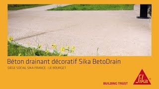 Comment faire un sol décoratif en béton drainant Sika BetoDrain [upl. by Biancha98]