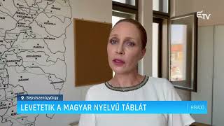 Levetetik a magyar nyelvű táblát – Erdélyi Magyar Televízió [upl. by Alyda123]