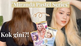 KOK GINI BLEACHING SENDIRI Miranda Pastel Series Miranda Super Blue Bleaching [upl. by Ainollopa]