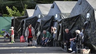 Tens of thousands evacuated from Russias Kursk region amid fighting [upl. by Varrian538]