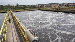 Aeration tanks in wastewater treatment plant [upl. by Uta]