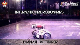 International Robowars Taanaji Vs Vyper  Final  Techfest IIT BOMBAY [upl. by Eilrahs562]