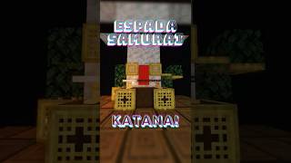 KATANA SAMURAI no minecraft minecraftbuilding minecraft minecraftshorts minecraftconstrucao [upl. by Cul417]