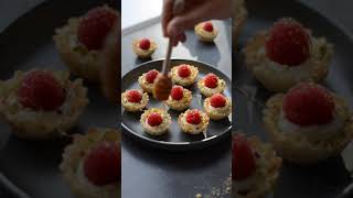 Raspberry Pistachio Honey Phyllo Cups  Thanksgiving Appetizers [upl. by Cissie]