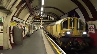 London Underground Battery Locomotives L50 and L21 passing Belsize Park [upl. by Nirrok]