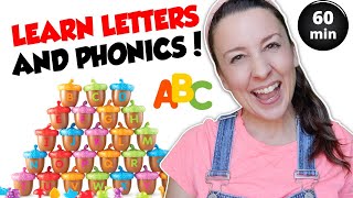 Learn The Alphabet Letters Phonics Song  Toddler Learning Video  Letter Sounds  Speech  ABCs [upl. by Pelaga]