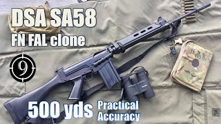 DSA SA58 FN FAL to 500yds Practical Accuracy [upl. by Jarrell]