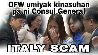 OFW umiyak kinasuhan pa ng Consul Geneneral [upl. by Anadroj]