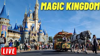 🔴 LIVE Magic Kingdom Friday for rides shows and the parade 1192024 [upl. by Adiv]