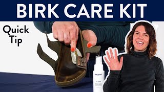 Rogans Shoes Quick Tips  Birkenstock Care Kit [upl. by Sharline]