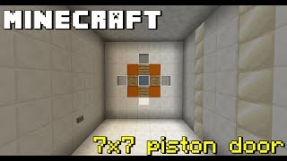 마인크래프트 7x7 Piston door 172 [upl. by Arvad]