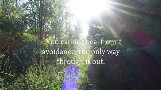 You cannot heal from avoidance the only way through is out [upl. by Eiramlirpa]