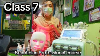 Professionan beautician Course Class7  Hydra Facial benefits  Amna signature academy [upl. by Koblas]