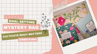 SPOILER Goal Setting Mystery Bag Cultivate What Matters Unboxing [upl. by Ingaborg605]