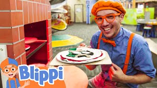 Blippi Looks at Jobs  Fire Trucks Planes Chefs Animals and More Moonbug Kids TV Shows [upl. by Etnor]